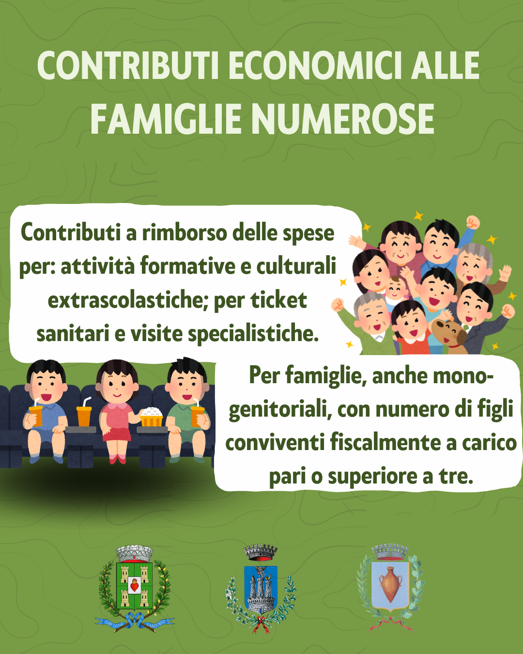 Contributo economico alle famiglie numerose