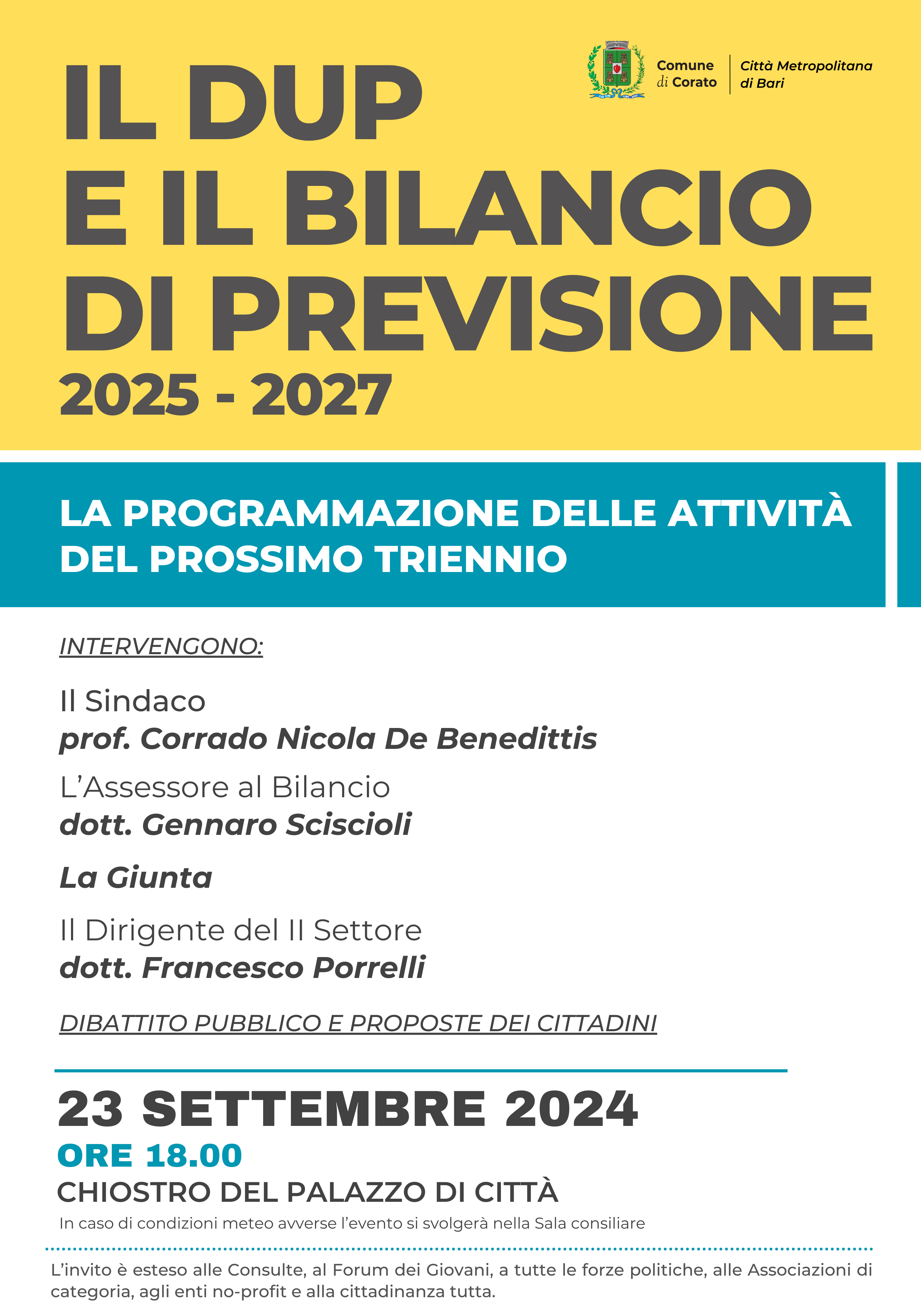 Bilancio di previsione 2025-2027