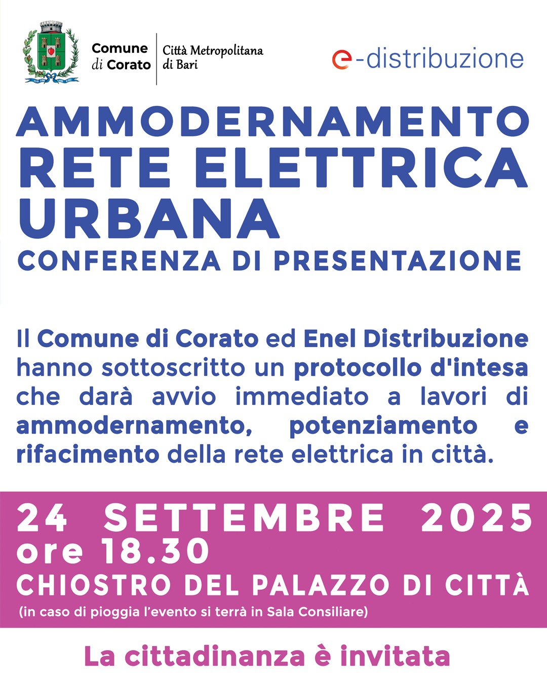 Ammodernamento rete elettrica urbana