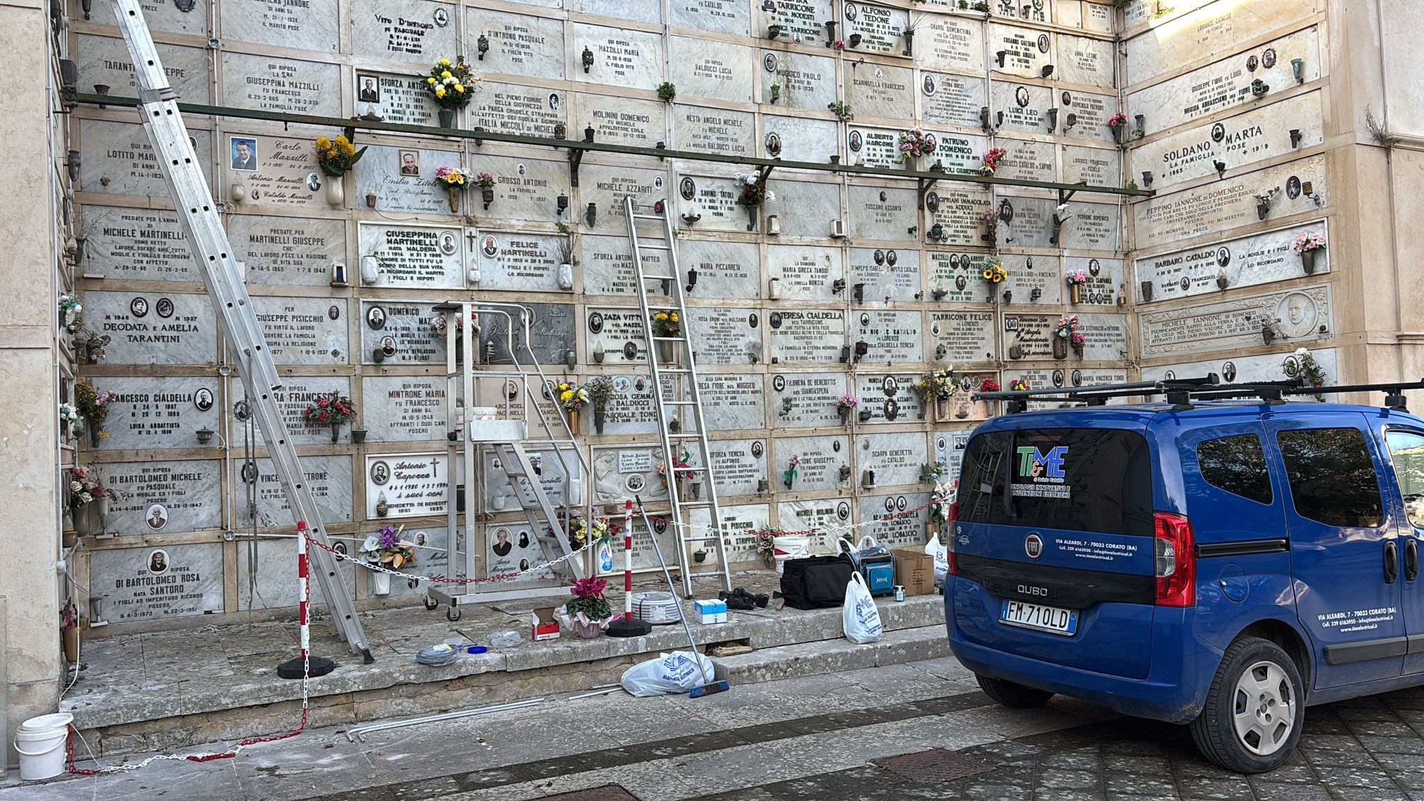 Lavori impianto elettrico Cimitero Comunale