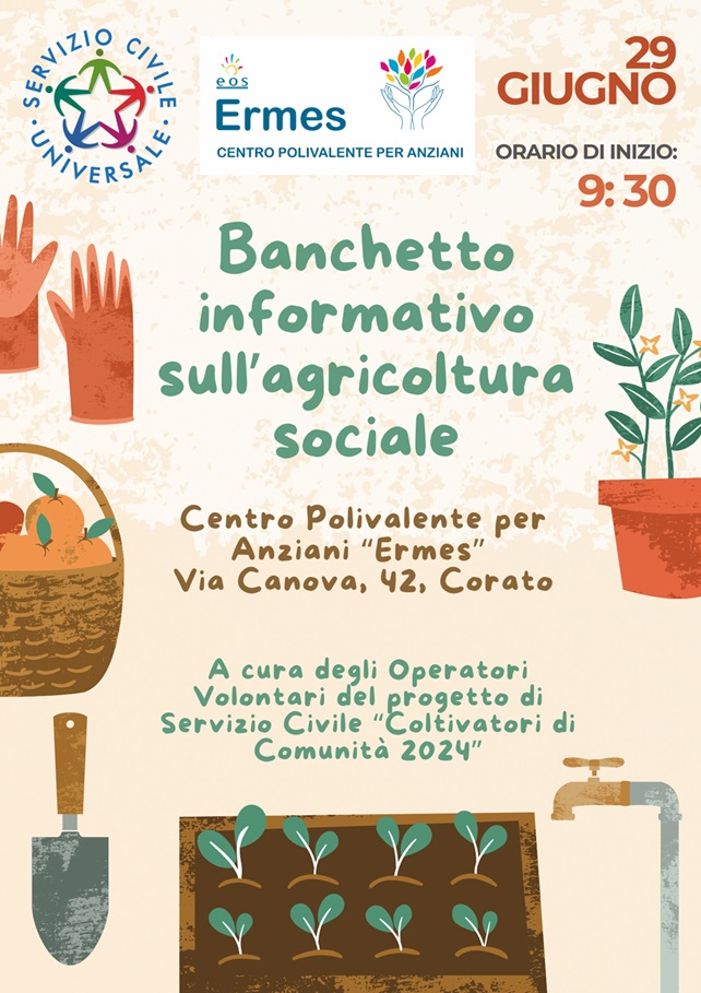 Banchetto informativo - agricoltura sociale (29 giugno 2026)