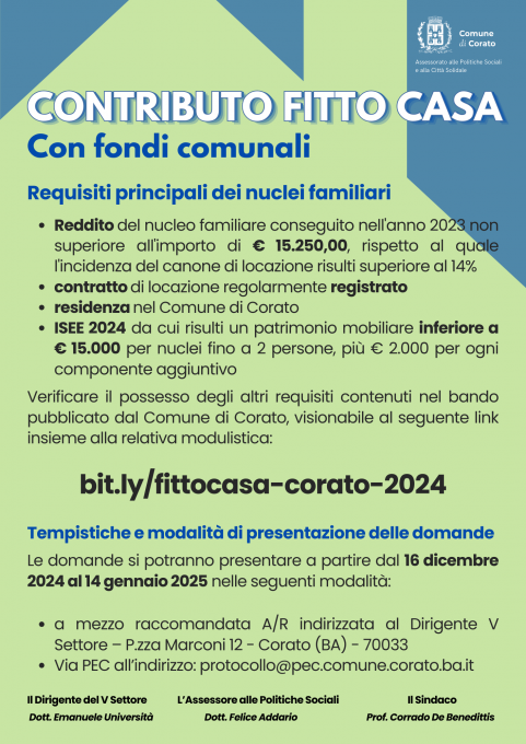 Contributo fitto casa