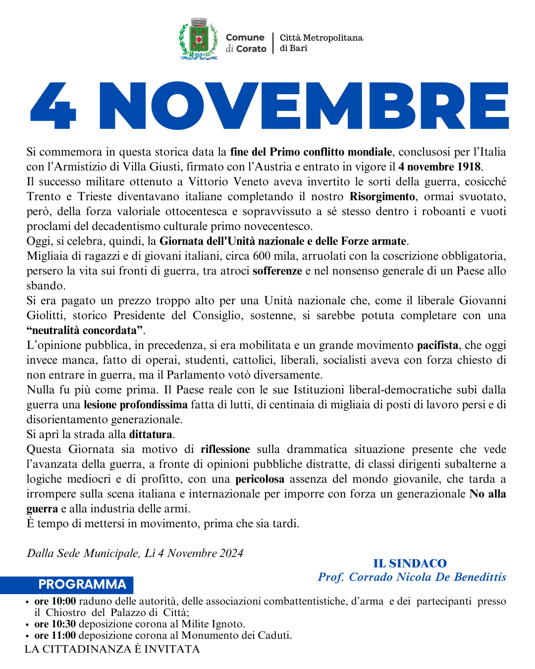 4 novembre 2024