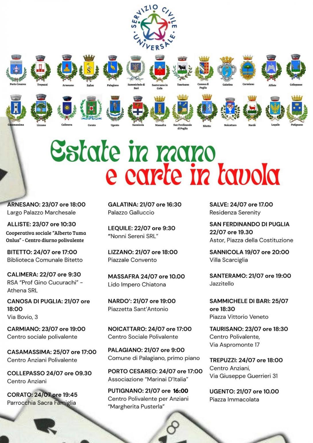 UP 2023 - Estate in mano e carte in tavola - 24 luglio, ore 19.45