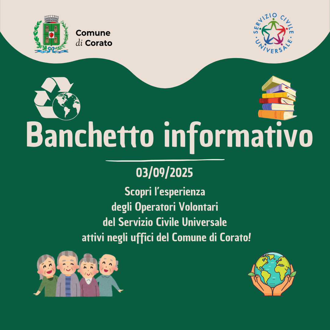 Servizio Civile Universale - banchetto informativo - 03.09.2025