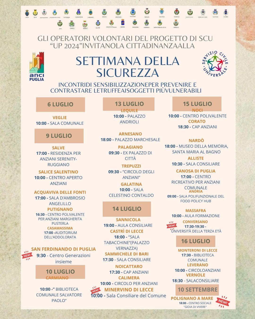 Progetto UP 2024 - Settimana della sicurezza - Centro Ermes (15.07.2026)