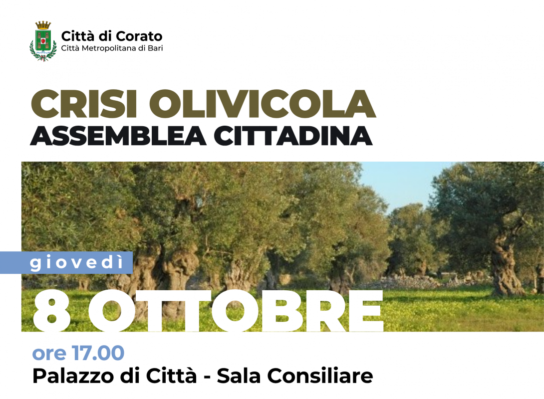 Incontro Crisi Olivicola 8 ottobre 2026